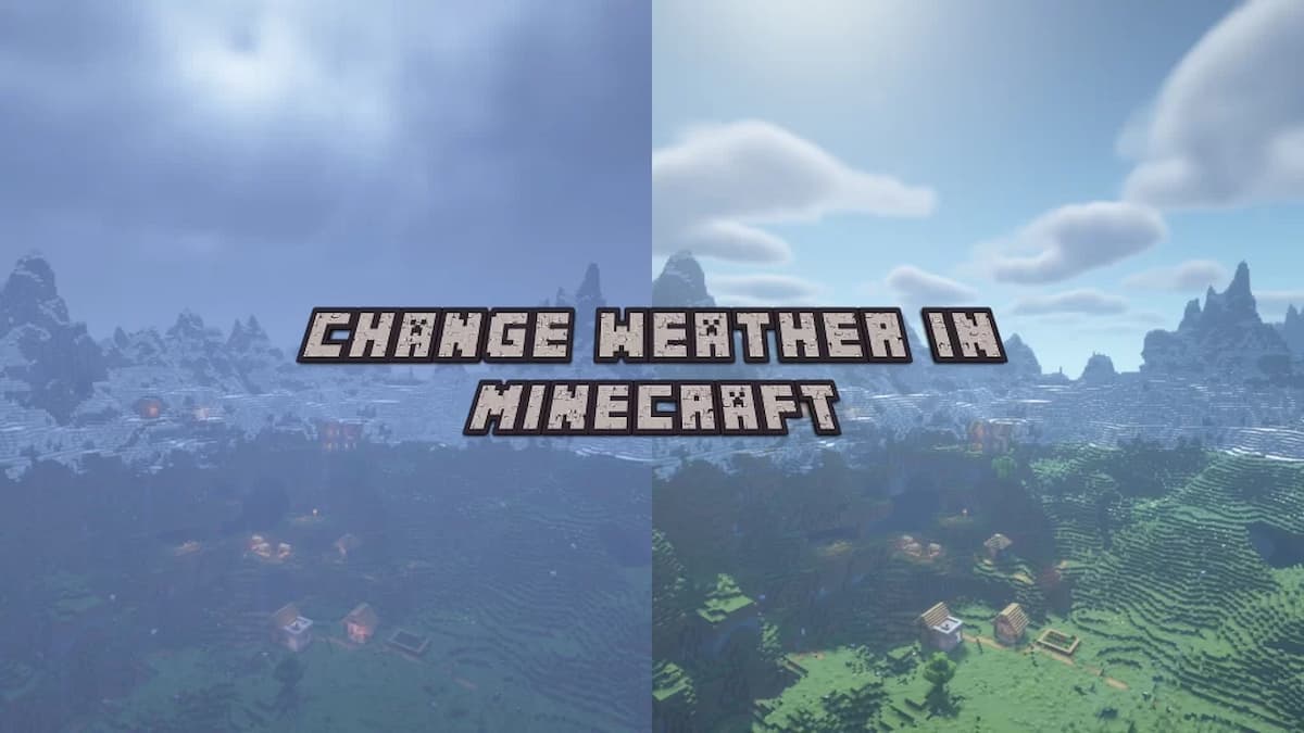 Change weather Minecraft