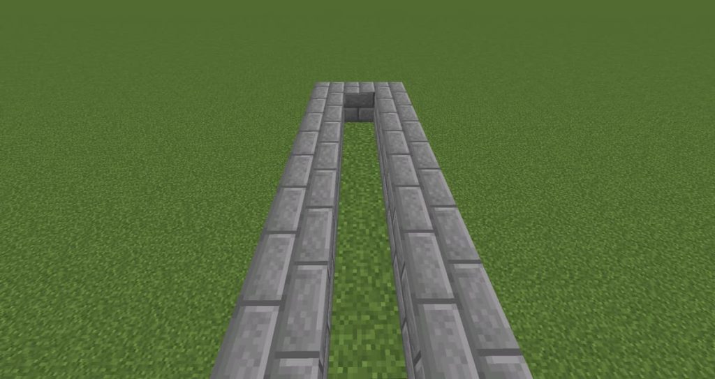 Channel for water flow in Minecraft