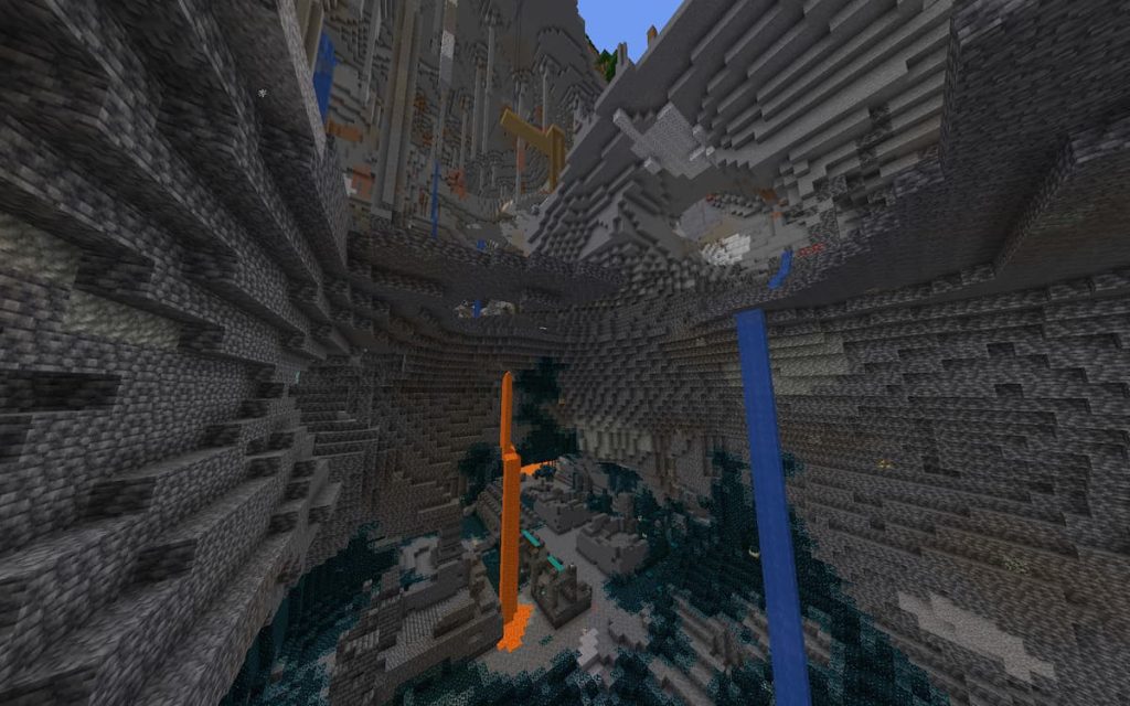 deep dark caves minecraft biome