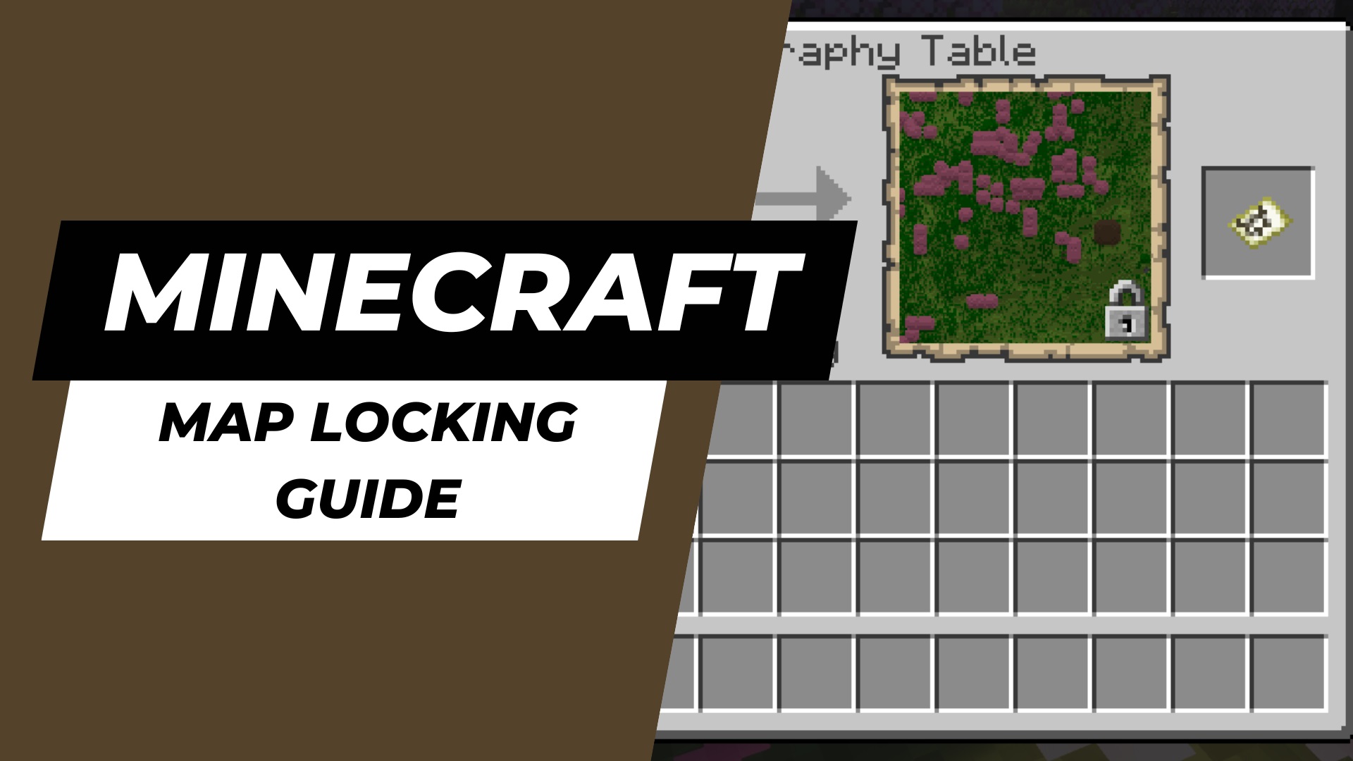 Minecraft How to lock a map