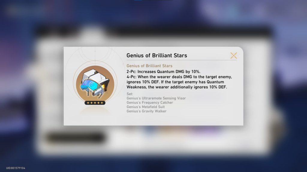 Honkai Star Rail Genius of Brilliant Stars
