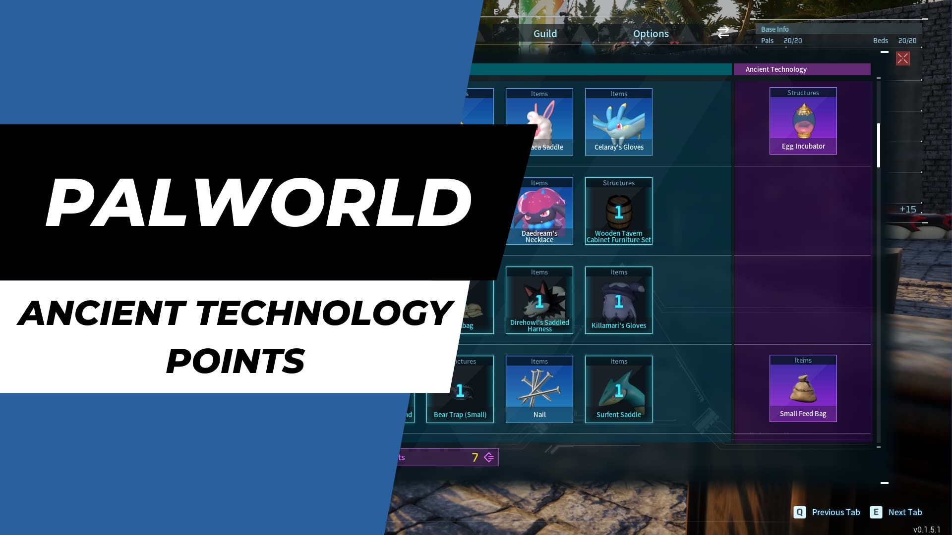 Palworld - How to Get Ancient Technology Points