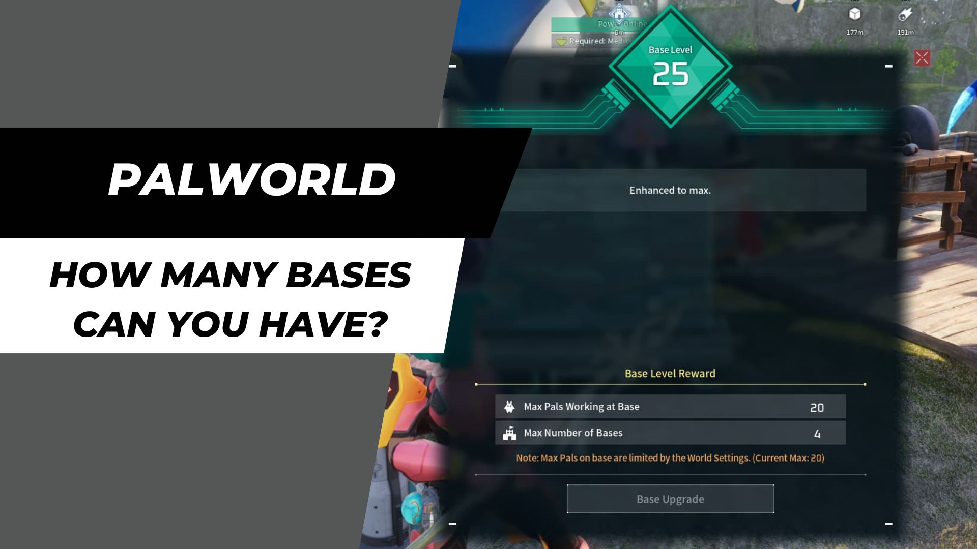 How many Bases can you have in Palworld