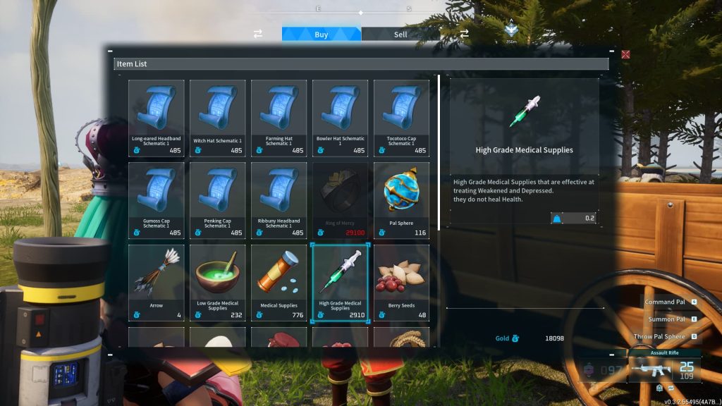 Palworld - Wandering merchant selling supplies