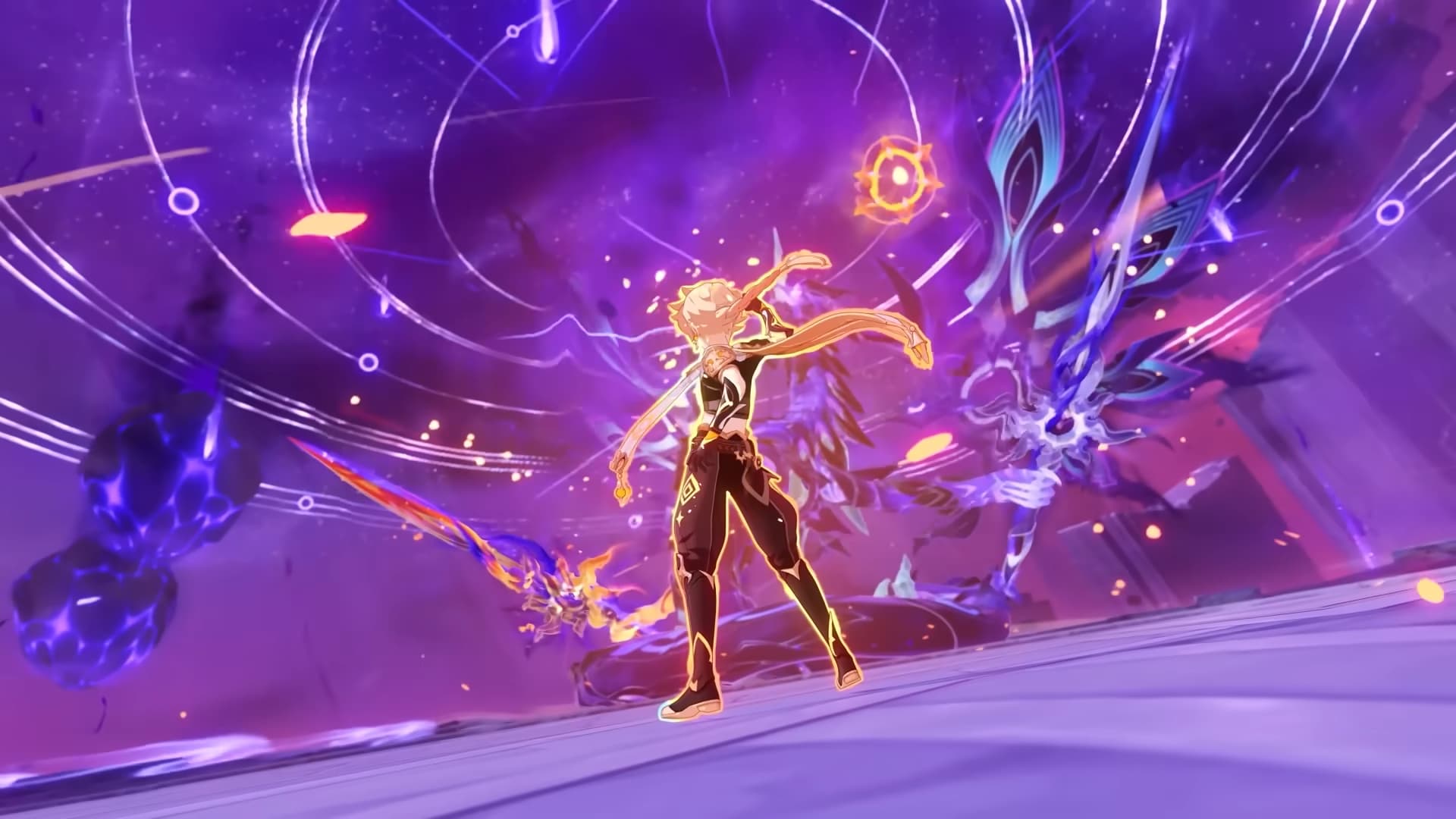 Genshin Impact Pyro Traveler